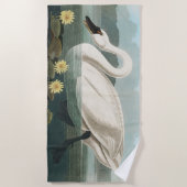 zwanenvogel witwaterzwanen strandlaken (Voorkant)