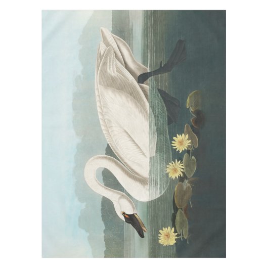 zwanenvogel witwaterzwanen tafelkleed (Voorkant)