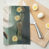 zwanenvogel witwaterzwanen theedoek (Quarter Fold)