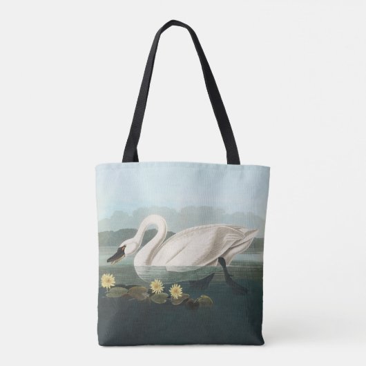 zwanenvogel witwaterzwanen tote bag (Achterkant)