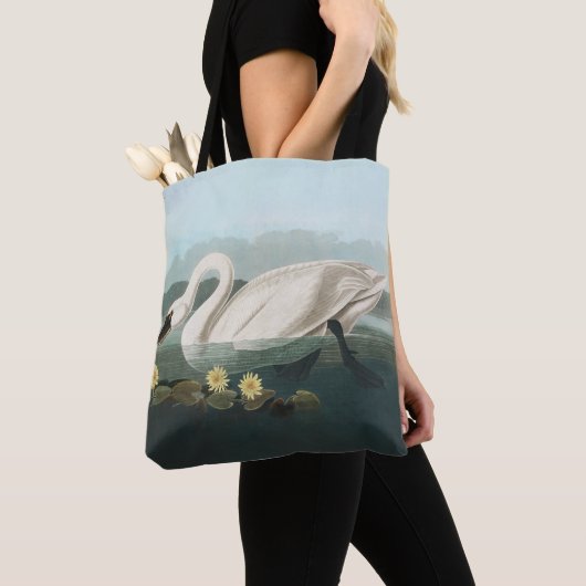 zwanenvogel witwaterzwanen tote bag (Dichtbij)