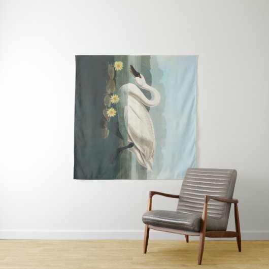 zwanenvogel witwaterzwanen wandkleed (In Situ (horizontaal))