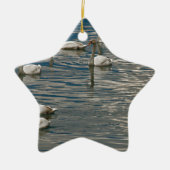 Zwanenzang Keramisch Ornament (Voorkant)