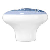 Zwanenzang Keramische deurknop Keramische Knop (Zijkant)