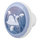 Zwanenzang Keramische deurknop Keramische Knop (Rechts)