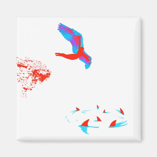 zwanenzang magneet (Voorkant)