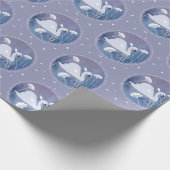 zwanenzangpakpapier cadeaupapier (Hoek)