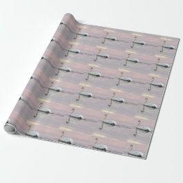 Zwanenzonsondergang Foto Cadeaupapier