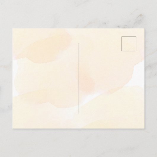 Zwangbloemen met gouden harten uitnodiging briefkaart (Achterkant)