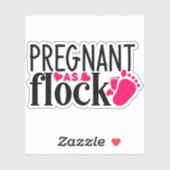 Zwanger als koppel, moederdag sticker (Vel)