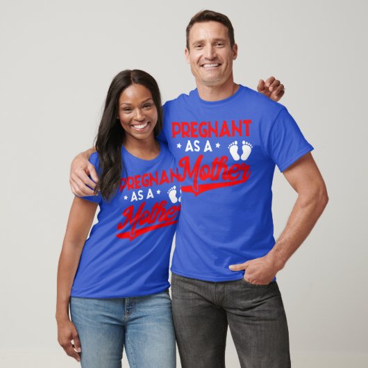 Zwanger als moeder aankondiging voor vrouwen t-shirt (Unisex)