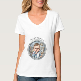 zwanger - Baby probeert te slapen T-shirt