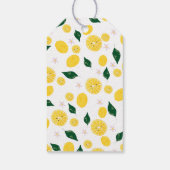 Zwanger citroen Baby shower "Dank u" Cadeaulabel (Achterkant)