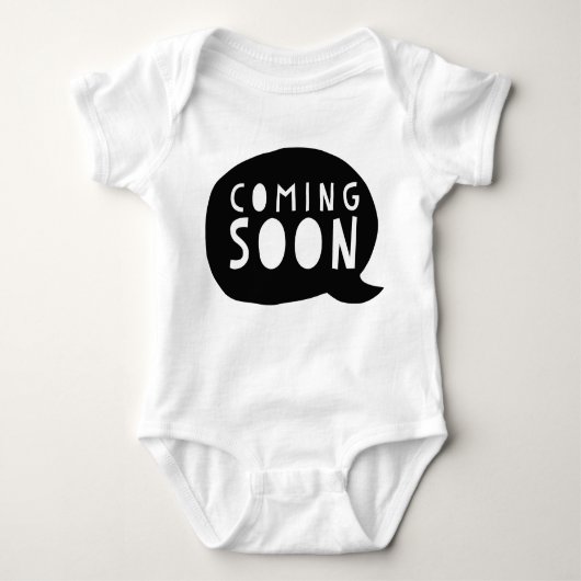 Zwanger: Coming soon Romper (Voorkant)