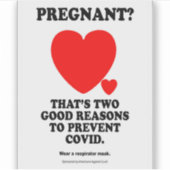 Zwanger? Dat zijn twee redenen om vinylsticks te v Sticker (Voorkant)