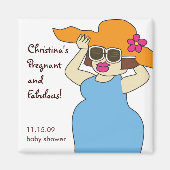Zwanger en Fabulous Magnet Favors (Voorkant)