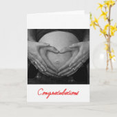 Zwanger, gefeliciteerd! kaart (Gele Bloem)