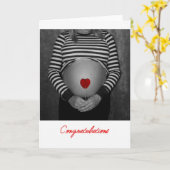 Zwanger, gefeliciteerd! kaart (Gele Bloem)