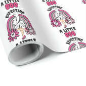 Zwanger Ghost Pink verwacht een klein boek Cadeaupapier (Rol Hoek)