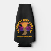 ZWANGER MEISJE ZOMER Afro Queen Christelijk Flesjeskoeler (Voorkant)