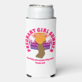 ZWANGER MEISJE ZOMER Christelijk Bijbelvers Seltzer Blikjeskoeler (Seltzer Achterkant)