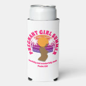 ZWANGER MEISJE ZOMER Christelijk Bijbelvers Seltzer Blikjeskoeler (Seltzer Voorkant)