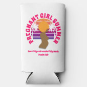 ZWANGER MEISJE ZOMER Christelijk Bijbelvers Seltzer Blikjeskoeler (Voorkant)