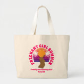 ZWANGER MEISJE ZOMER Custom Christelijke moeder te Grote Tote Bag (Voorkant)