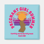 ZWANGER MEISJE ZOMER Custom Christelijke moeder te Magneet (Voorkant)