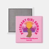 ZWANGER MEISJE ZOMER Custom Christelijke moeder te Magneet (Voorkant / Achterkant)