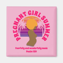 ZWANGER MEISJE ZOMER Custom Christelijke moeder te Magneet