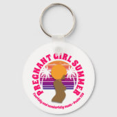 ZWANGER MEISJE ZOMER Custom Christelijke moeder te Sleutelhanger (Voorkant)