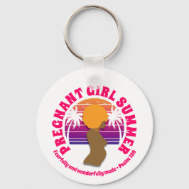 ZWANGER MEISJE ZOMER Custom Christelijke moeder te Sleutelhanger