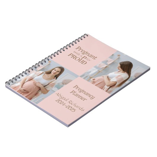 Zwanger met een P voor Trots Notitieboek (Linkerzijde)