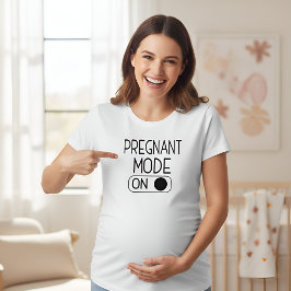 "Zwanger Modus Ingeschakeld" Baby Aankondiging | Z Tri-Blend Shirt