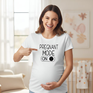 "Zwanger Modus Ingeschakeld" Baby Aankondiging Z Tri-Blend Shirt