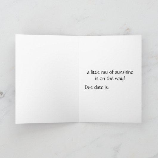 Zwanger moeder aankondiging (Binnen)