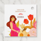 Zwanger Moeder Baby Shower Bedankjes Labels (Achterkant)