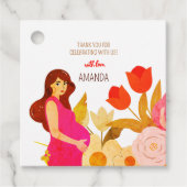 Zwanger Moeder Baby Shower Bedankjes Labels (Voorkant)