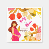 Zwanger Moeder Baby Shower Servet (Voorkant)