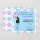 Zwanger Moeder Baby shower Uitnodiging (Voorkant / Achterkant)