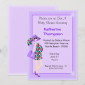 Zwanger Moeder Baby shower Uitnodiging (Voorkant / Achterkant)