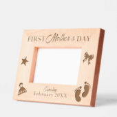 Zwanger moeder eerste Moederdag Gegraveerde Lijstjes (Links)