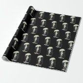 Zwanger Moeder met Paraplu Cadeaupapier (Uitgerold)