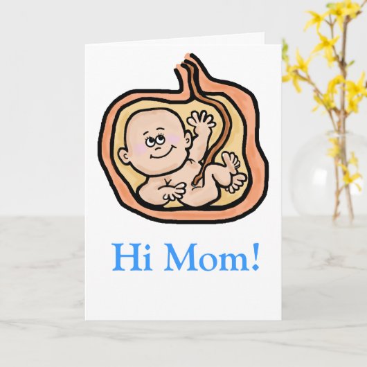 Zwanger moeder Moederdag Kaart aanpassen! (Gele Bloem)