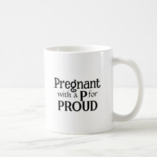 Zwanger nieuwe trotse moeder typografie cadeau voo koffiemok