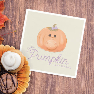Zwanger Pumpkin Baby Shower Kleine Pumpkin Servet