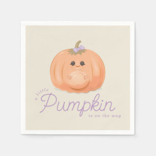 Zwanger Pumpkin Baby Shower Kleine Pumpkin Servet