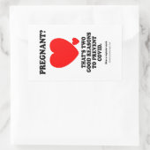 Zwanger? Rechthoekige Sticker (Tas)