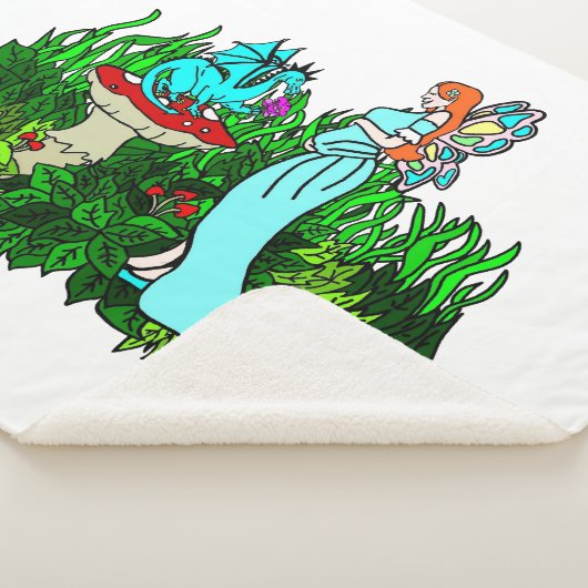 Zwanger sprookje en draak sherpa deken (3/4)